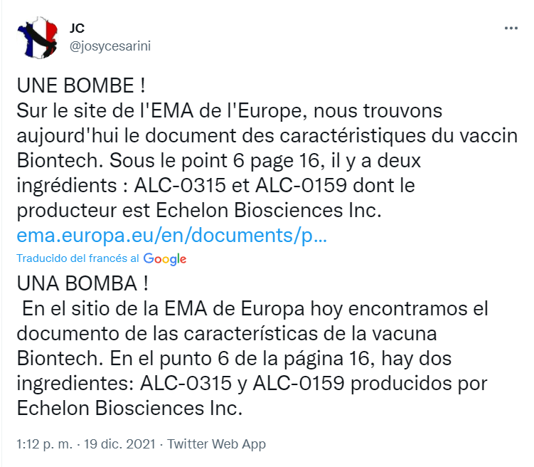 ¿Vacunas contienen producto que no es para uso humano? Aquí te muestro.&nbsp;Compártelo