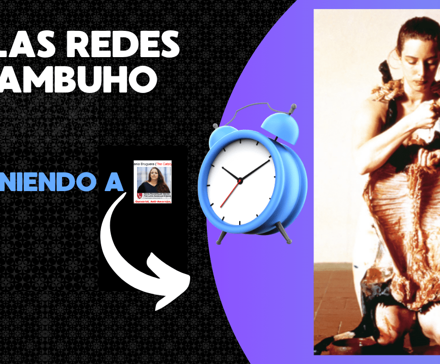 Tania Bruguera en uno de sus performance