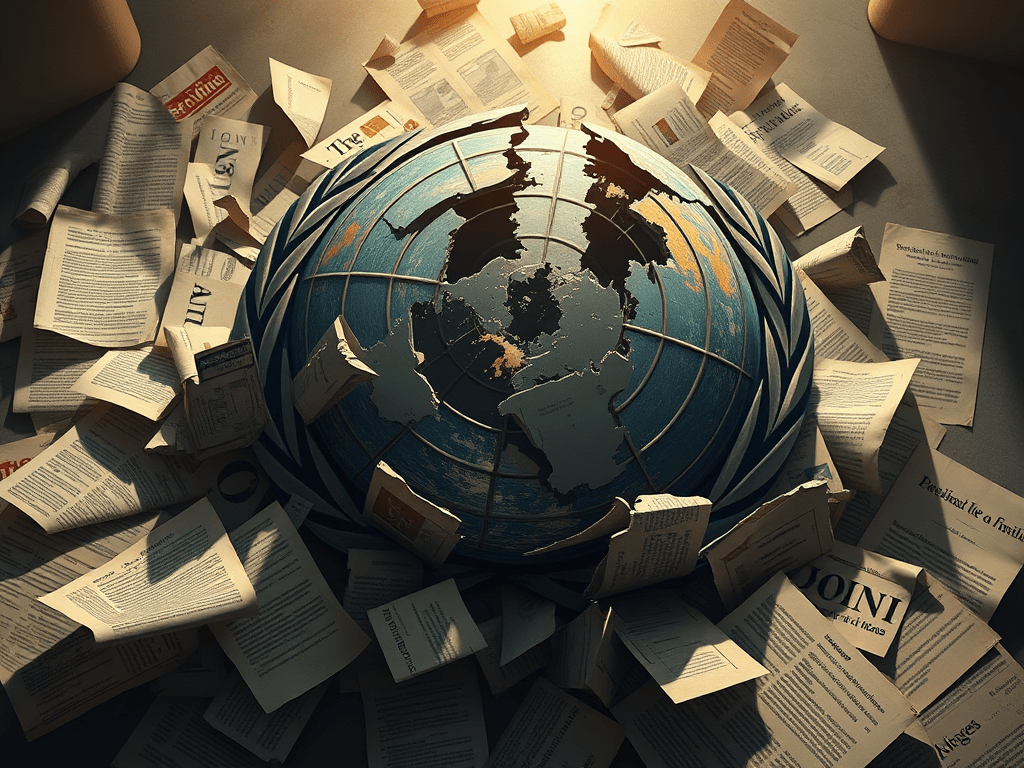 ONU imagen creada por IA