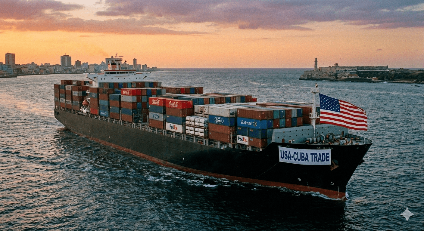 IA image gemini barco embargo comercio cuba usa