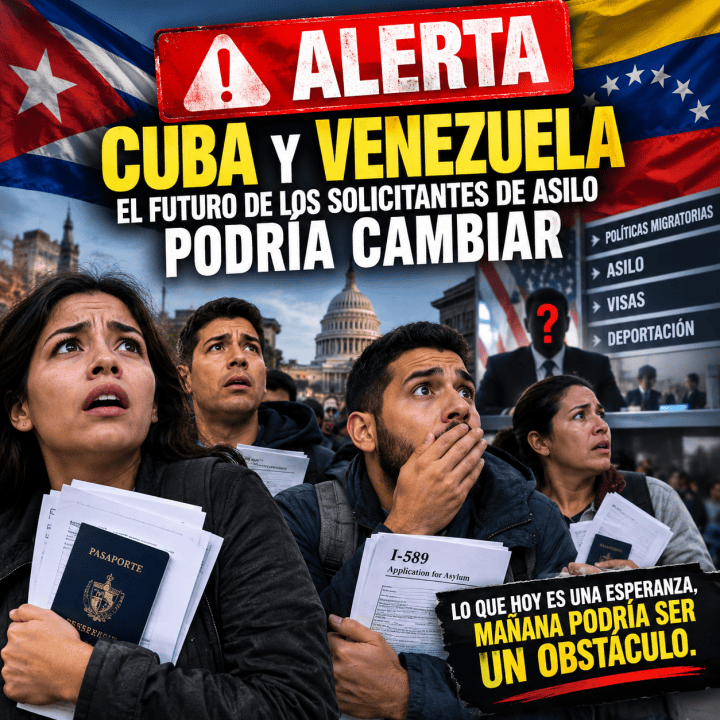 Alerta Cuba Venezuela el futuro de solicitantes de asilo
