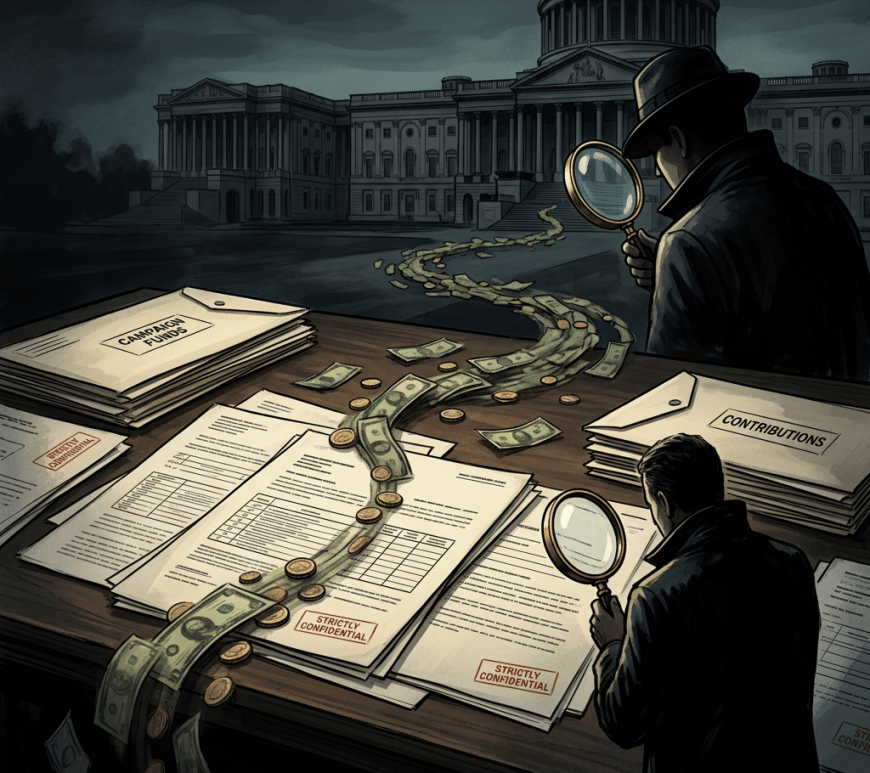 dinero rutas políticos usa